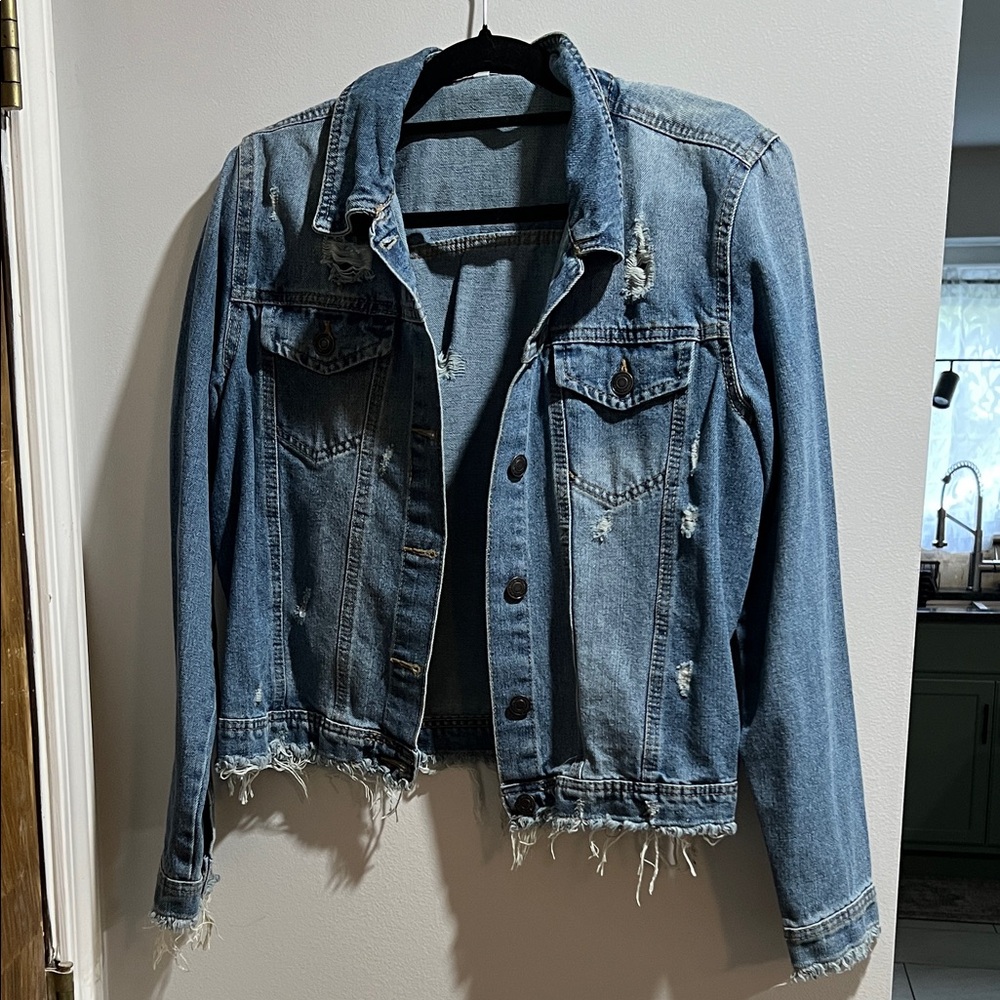Distressed Denim Jacket